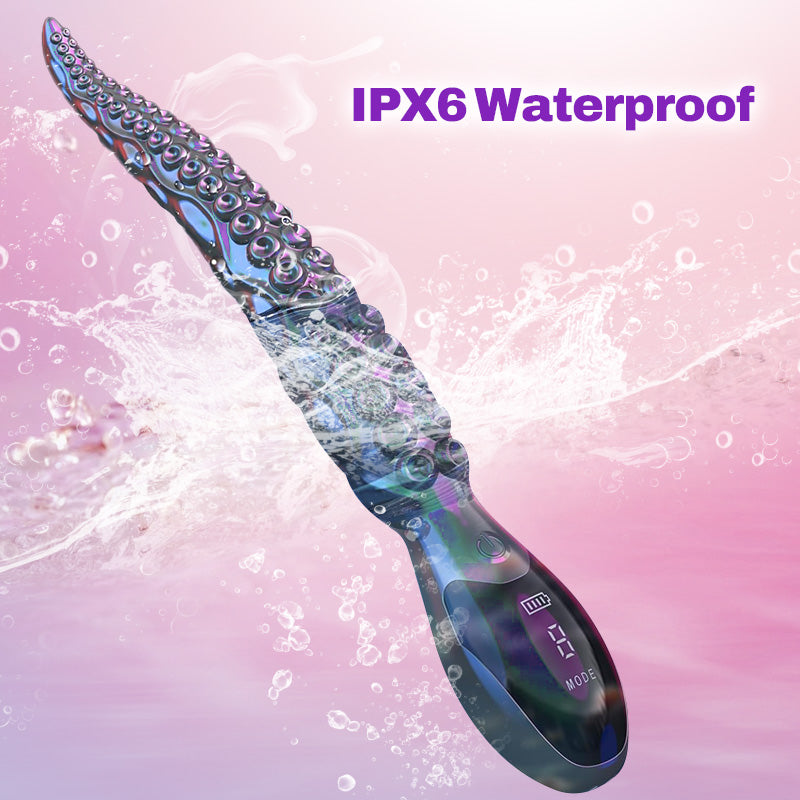 Octopus - Realistic LED Display Tentacle G-Spot Vibrator for Anal Vagina Stimulation