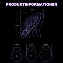 Load image into Gallery viewer, App-gesteuertes E-stim Keuschheitskäfig Peniskäfig Penis Bondage mit 10 Frequenz
