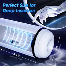 Load image into Gallery viewer, Fantasy Aircraft Cup Men's Fully Automatic Telescopic Warming Pronunciation Electric Masturator