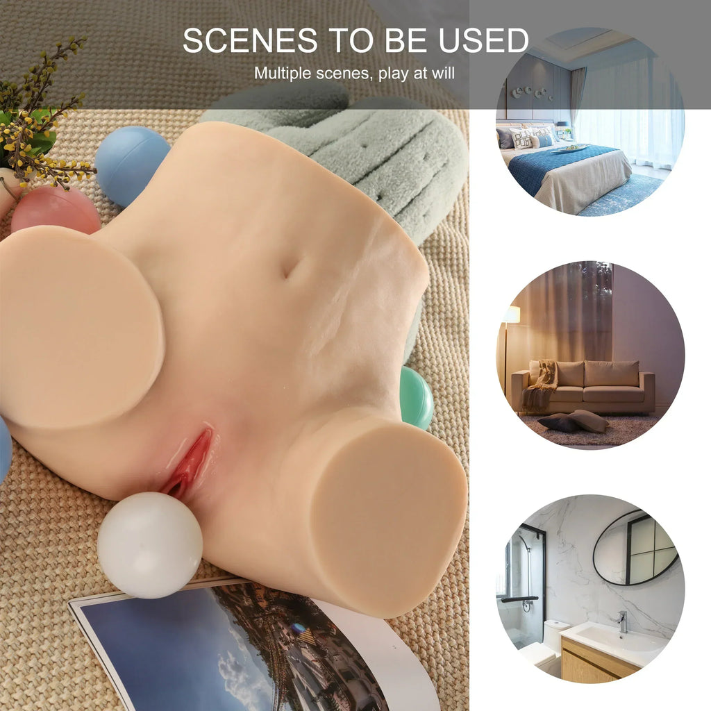 Fay - 17.9LB Lifelike Male Masturbator Pocket Pussy with 3D Realistic Virgin Pussy Ass