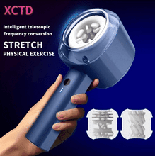 Load image into Gallery viewer, Hair Dryer Men's Vibration Exercise Aircraft Cup Silicone Masturbator Glans Penis Trainer