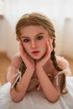 Load image into Gallery viewer, US Stock - Sabriel 150cm M46 Small Boobs ROS Silicone Head Sex Doll TPE Body Adult Oral Sex Love Doll with Movable Jaw (Free 2ND Head)