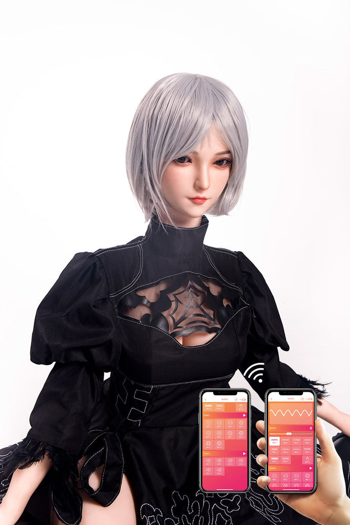 US Stock - RIDMII 163cm Unique Design Momo Plus Cosplay App-Controlled Sex Doll Silicone Head TPE Body Love Doll