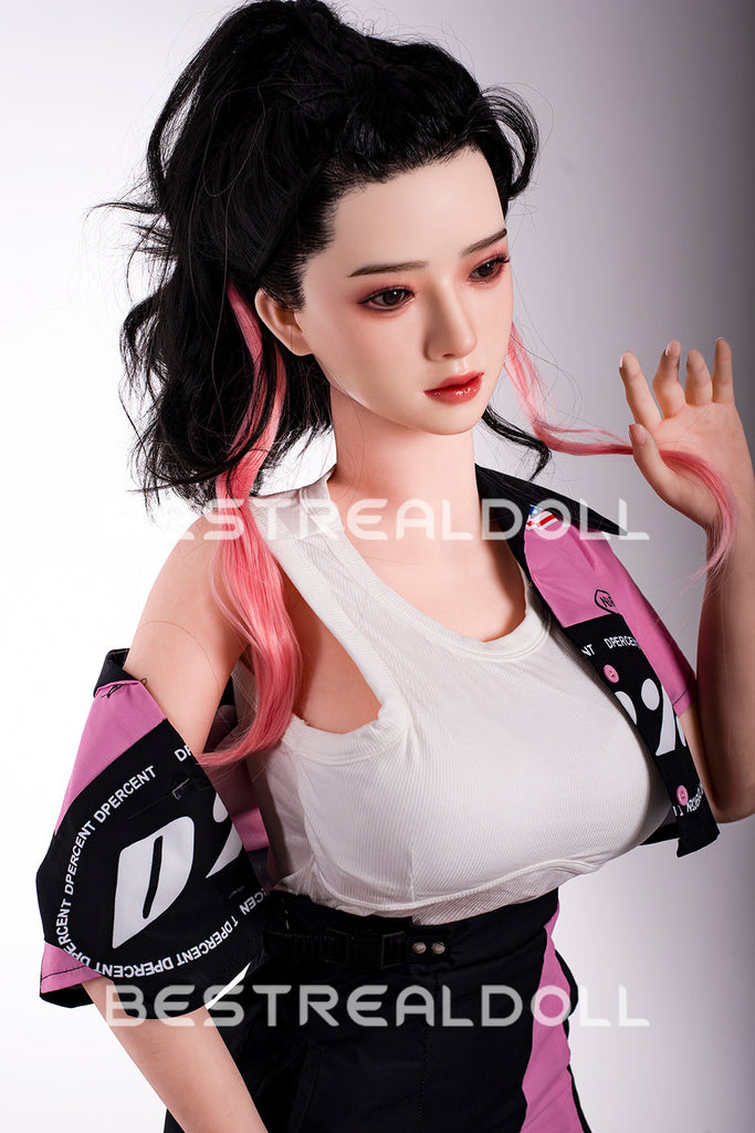 US Stock - RIDMII 163cm Unique Design Muncey Plus Silicone Head Sex Doll TPE Body Medium Boobs Love Doll