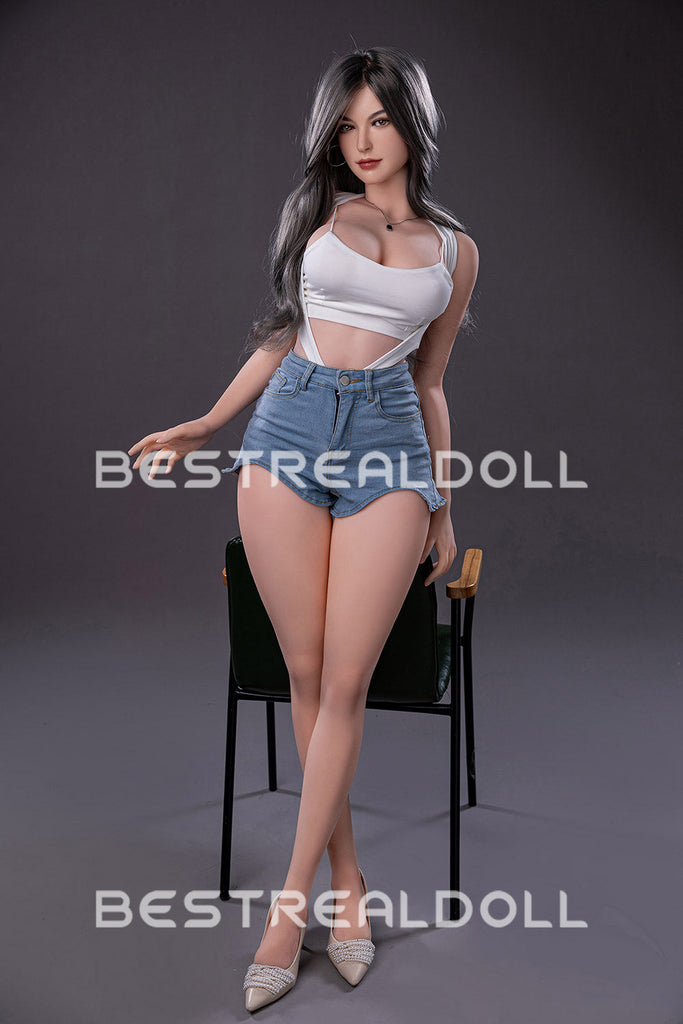 US Stock - RIDMII Unique Design 163cm Karyn App-Controlled Sex Dolls Silicone Head TPE Body Realistic Love Doll
