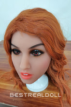 Load image into Gallery viewer, US Stock - 157cm Edeny TPE Sex Doll Realistic Small Breasts Orange Hair Love Doll
