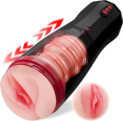 4-in-1 Masturbator cup, 10 vibration modes, 5 thrusting modes and a suction mode with voice interaction for a versatile experience