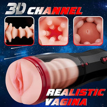 Load image into Gallery viewer, 4-in-1 Masturbator cup, 10 vibration modes, 5 thrusting modes and a suction mode with voice interaction for a versatile experience